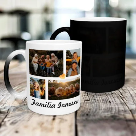 cană termosensibilă pentru familie