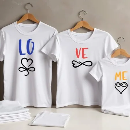 set tricouri de familie love me