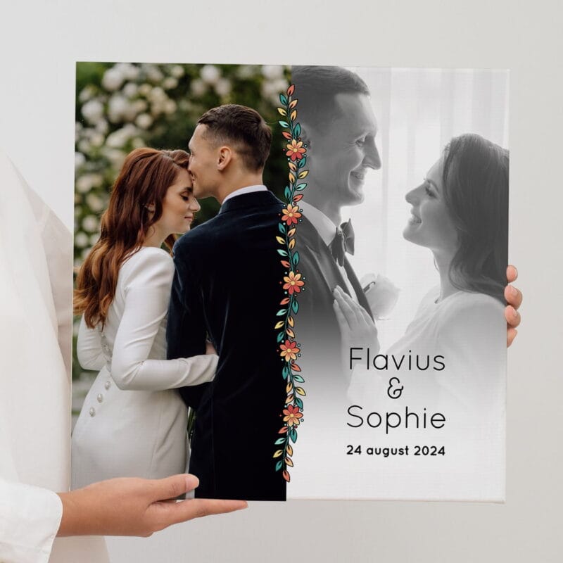 tablou canvas personalizat cu nunta noastră