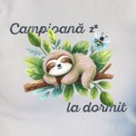tricou personalizat campioană la dormit