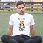 tricou personalizat ocupat făcând nimic