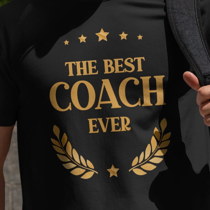 tricou personalizat pentru cel mai bun antrenor