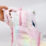 ghiozdan pastelat animăluț de pluș pentru grădiniță personalizat cu nume