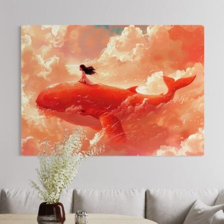 tablou canvas decorativ călătoria magică înspre apus