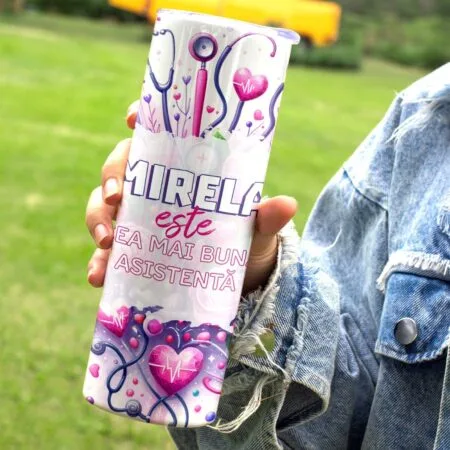 termos personalizat pentru cea mai bună asistentă