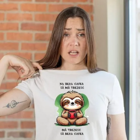 tricou personalizat nu beau cafea