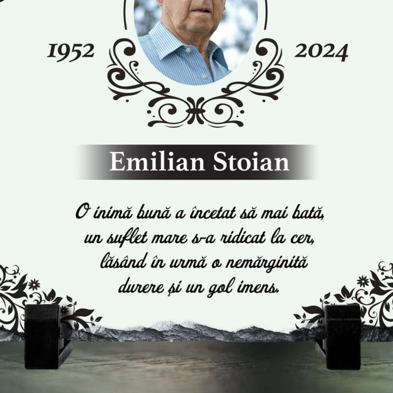 ardezie pătrată personalizată o inimă a Încetat să mai bată