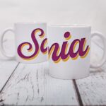 cană albă personalizată cu orice nume