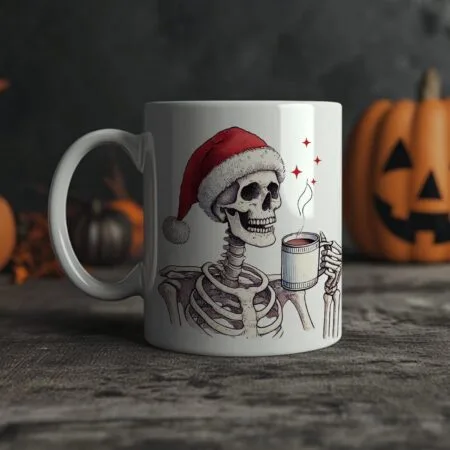 cană personalizată cu mesaj de halloween