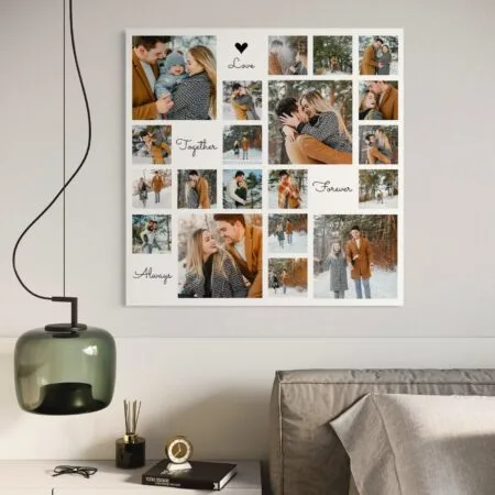 tablou canvas colaj personalizat în stil insta