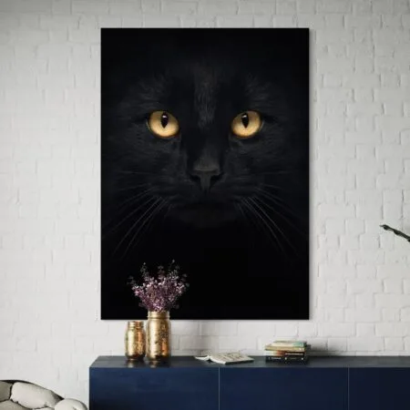 tablou canvas decorativ fascinație felină
