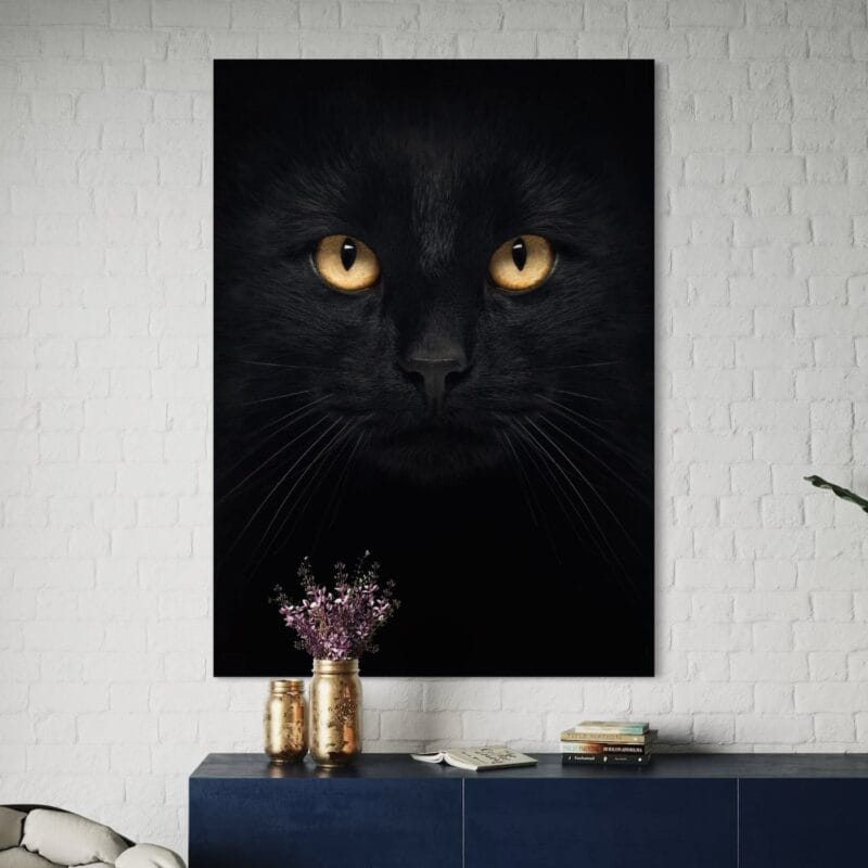 tablou canvas decorativ fascinație felină