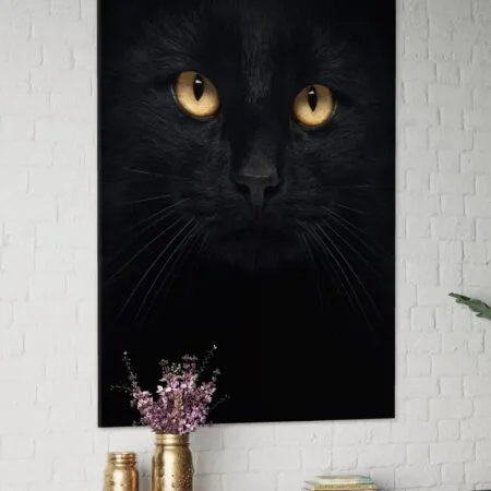 tablou canvas decorativ fascinație felină