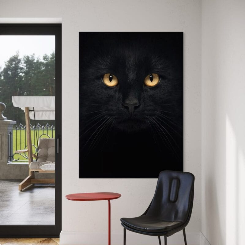 tablou canvas decorativ fascinație felină