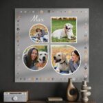 tablou canvas personalizat colaj cu pozele cățelului