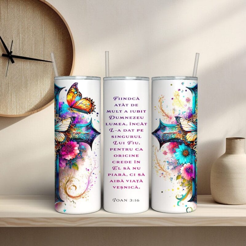 termos personalizat cu versetul preferat