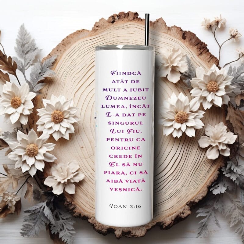 termos personalizat cu versetul preferat