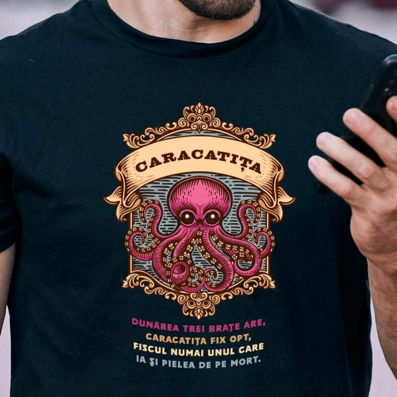 tricou personalizat caracatița