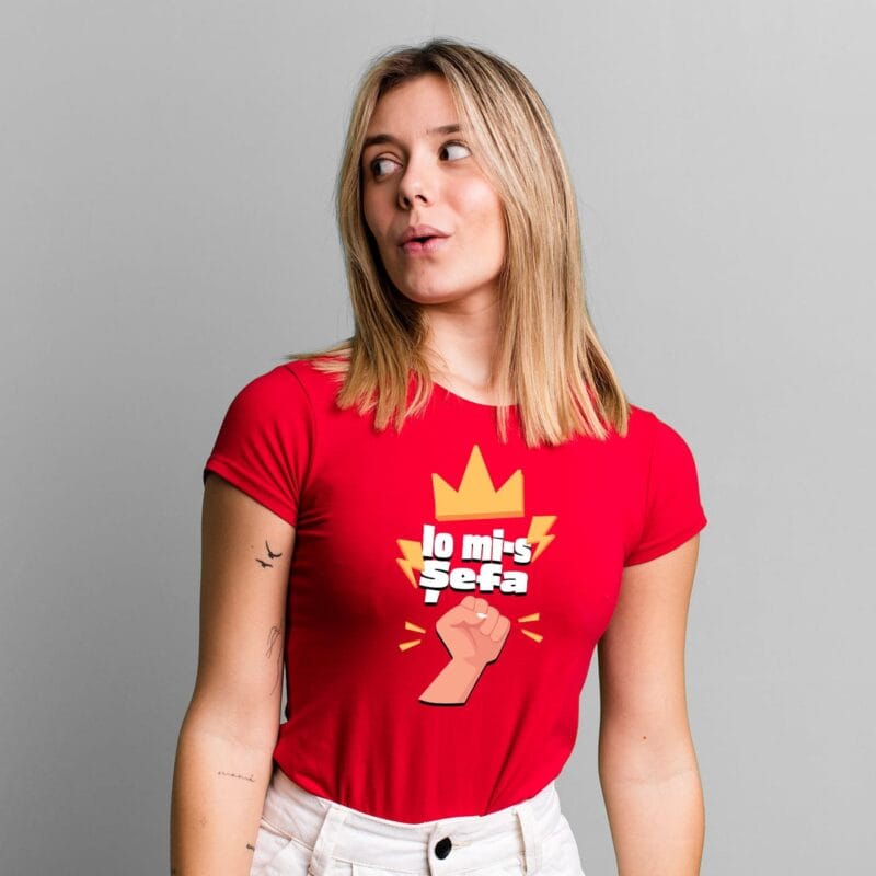 tricou personalizat io mi-s Șefa