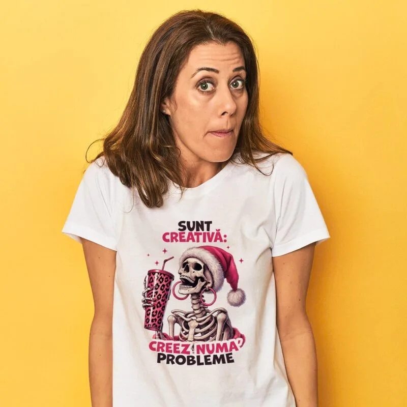 tricou personalizat sunt creativă