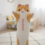 pisicuță din pluș personalizată cu nume