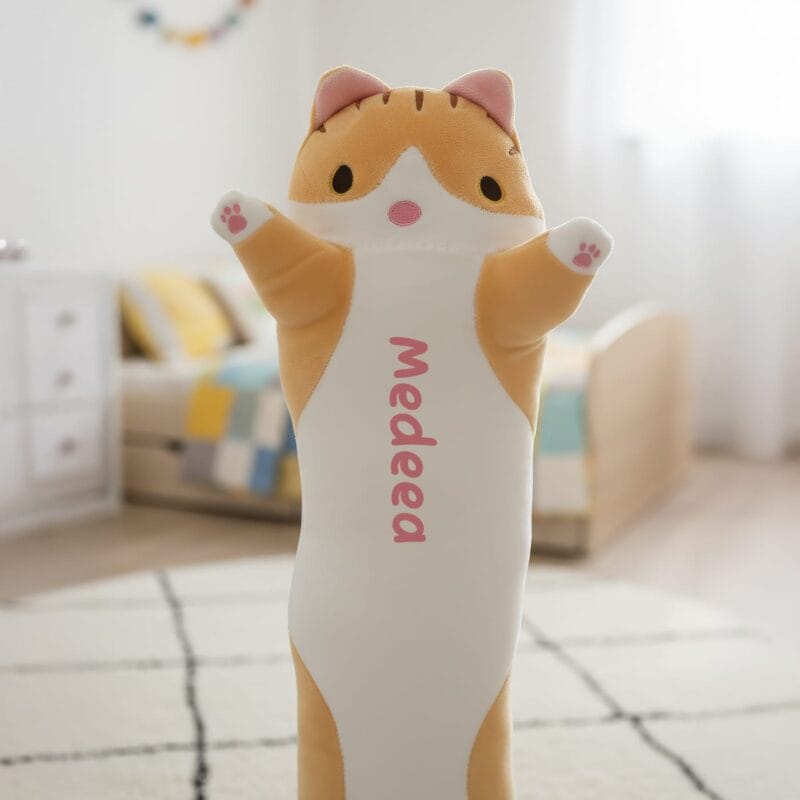 pisicuță din pluș personalizată cu nume