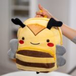 ghiozdănel albinuță din pluș personalizat cu nume