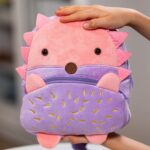 ghiozdănel arici din pluș personalizat cu nume