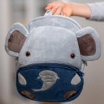 ghiozdănel elefănțel din pluș personalizat cu nume