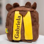 ghiozdănel pisicuță roz din pluș personalizat cu nume (copiază)