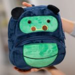 ghiozdănel gorilă din pluș personalizat cu nume