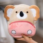 ghiozdănel koala din pluș personalizat cu nume