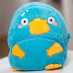 ghiozdănel ornitorinc din pluș personalizat cu nume