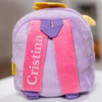 ghiozdănel oiță din pluș personalizat cu nume (copiază)