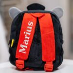 ghiozdănel văcuță din pluș personalizat cu nume (copiază)