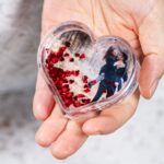 glob personalizat cu poze inimi pereche