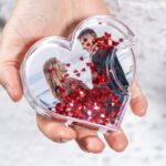 glob personalizat cu poze inimi pereche