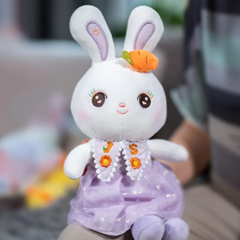 iepuraș din pluș personalizat cu inițialele numelui