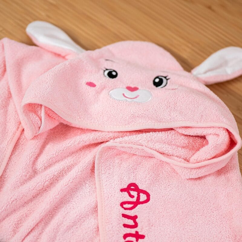 prosopel cu glugă iepuraș personalizat cu nume