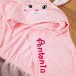 prosopel cu glugă iepuraș personalizat cu nume