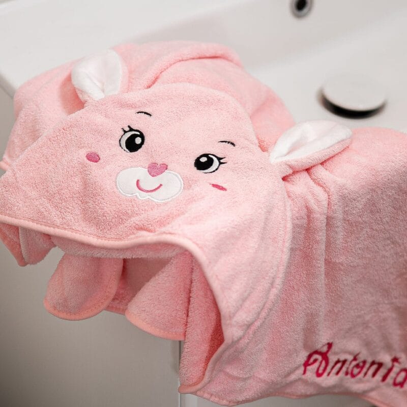 prosopel cu glugă iepuraș personalizat cu nume