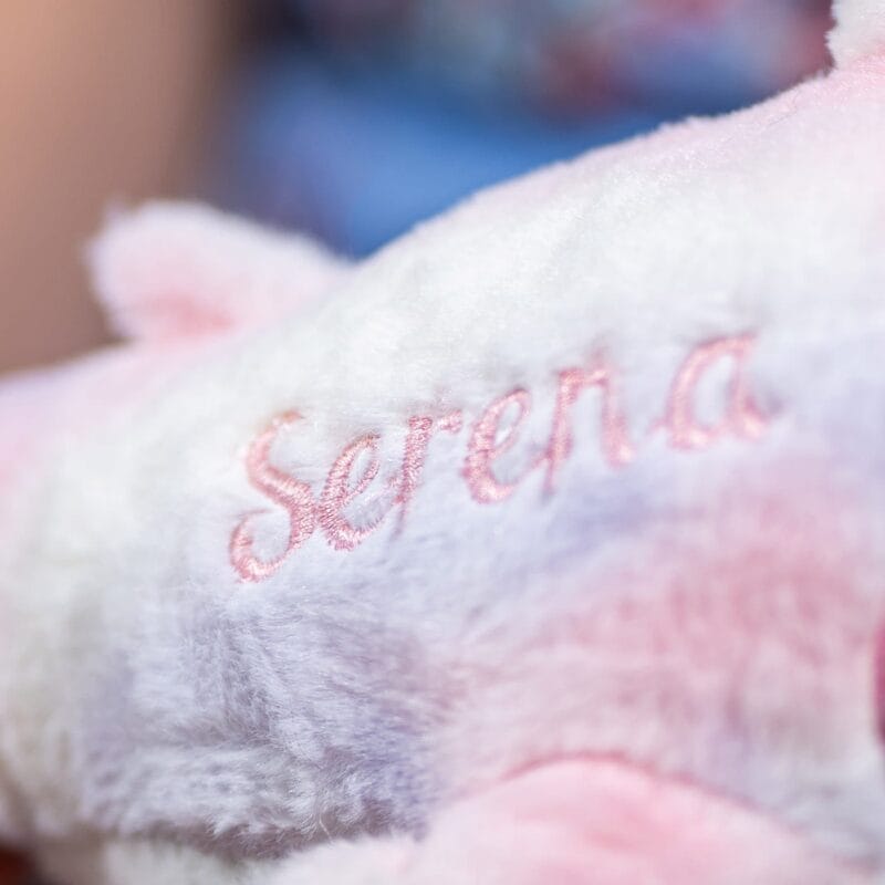 rechin dipersonalizat cu numele copilașului