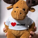 ren personalizat cu inimă și nume