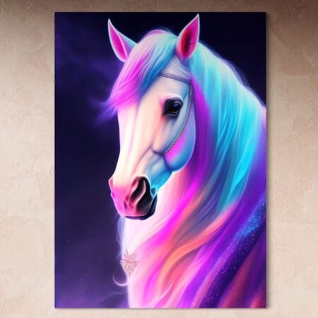 tablou canvas decorativ calul fermecat din poveste