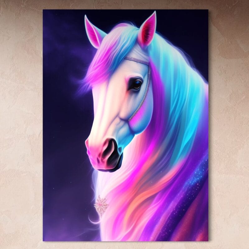 tablou canvas decorativ calul fermecat din poveste