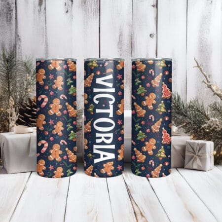 termos personalizat cu nume și decor de iarnă (copiază)