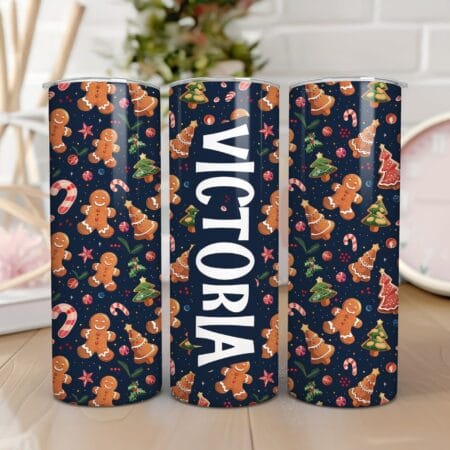 termos personalizat cu nume și decor de iarnă (copiază)