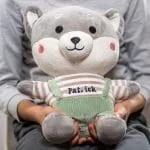 vulpe adorabilă din pluș personalizată cu nume