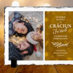 ardezia panoramică personalizată cu urări de bine pentru crăciun