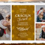 ardezia panoramică personalizată cu urări de bine pentru crăciun